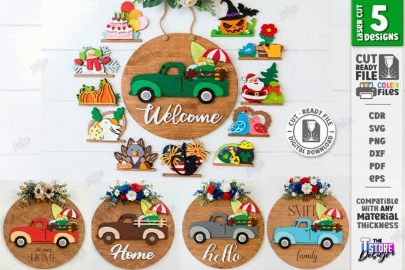 Download Interchangeable Truck Welcome Signs Set - Premium Resources
