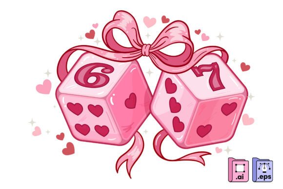 Download 67 Lucky Love Dice Set - Premium Resources