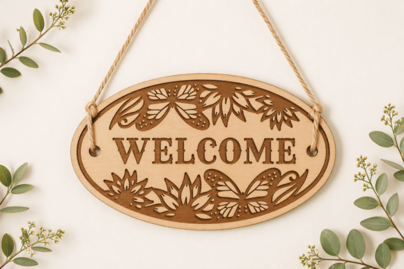Download Welcome Wall Decor Laser Cut SVG - Welcome wall decor Collection
