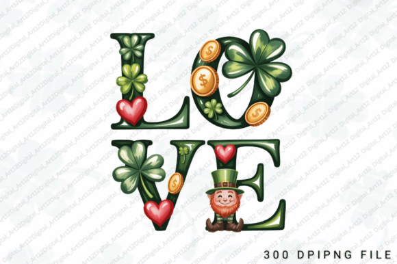 Download Lucky Love PNG Sublimation Design - Lucky love Collection